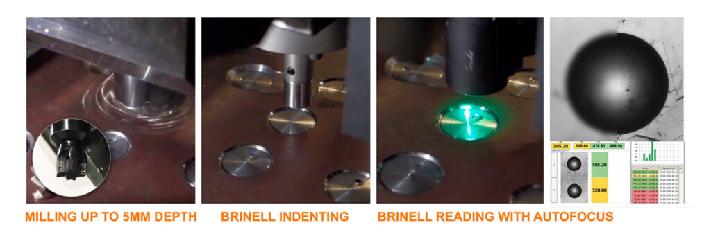 Brinell automatic test milling