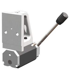 CNC machine tool holder with lever, designed for precision industrial applications and enhanced machining efficiency.