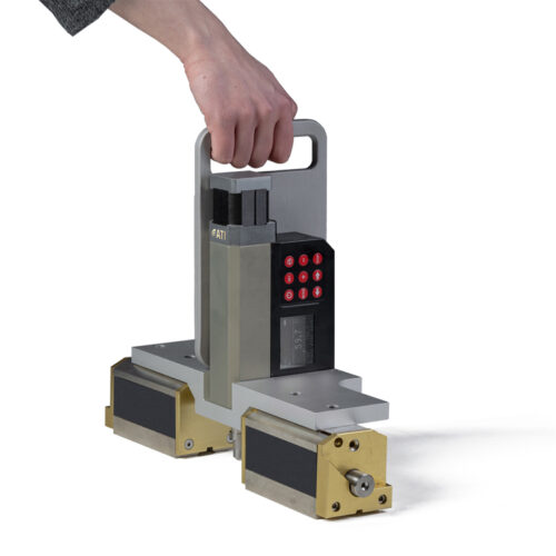 portable Rockwell hardness tester with magnetic clamping base system