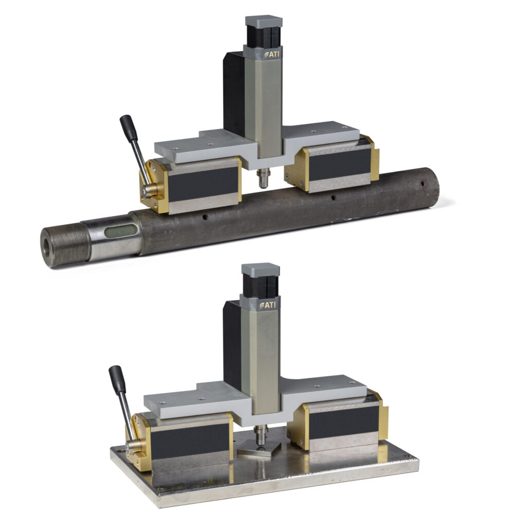Advanced torque sensor tool with mounting options for measuring and calibration tasks.