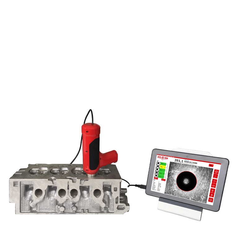 Portable Brinell microscope for automatic ball indentation measurement