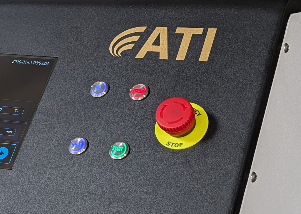 Fully automatic mounting press for hot and cold metallographic sample preparation.