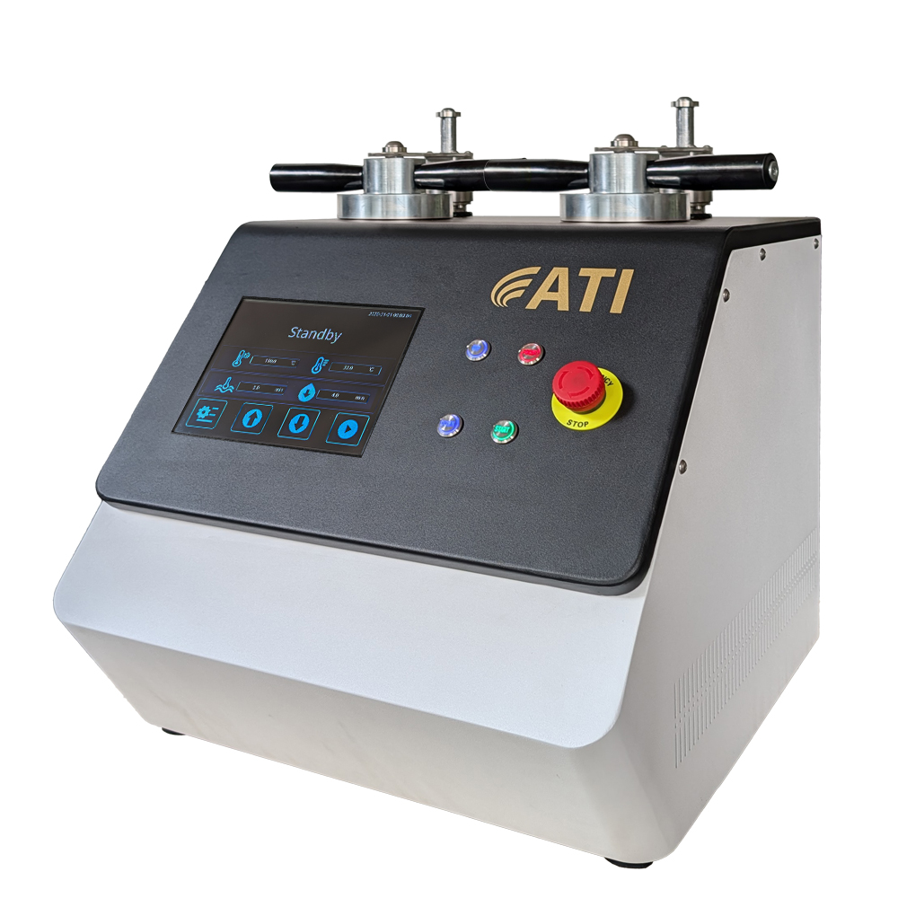 Fully automatic mounting press for hot and cold metallographic sample preparation.
