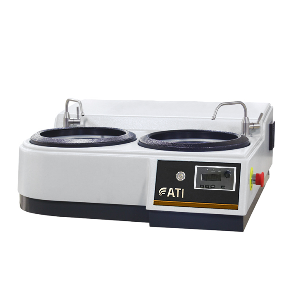Manual metallographic double polishing machine